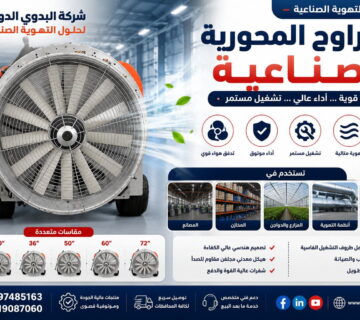 المراوح المحورية الصناعية