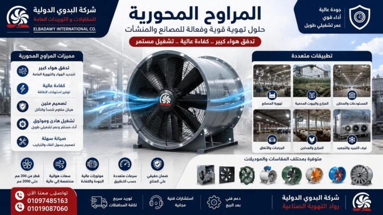 المراوح المحورية الصناعية